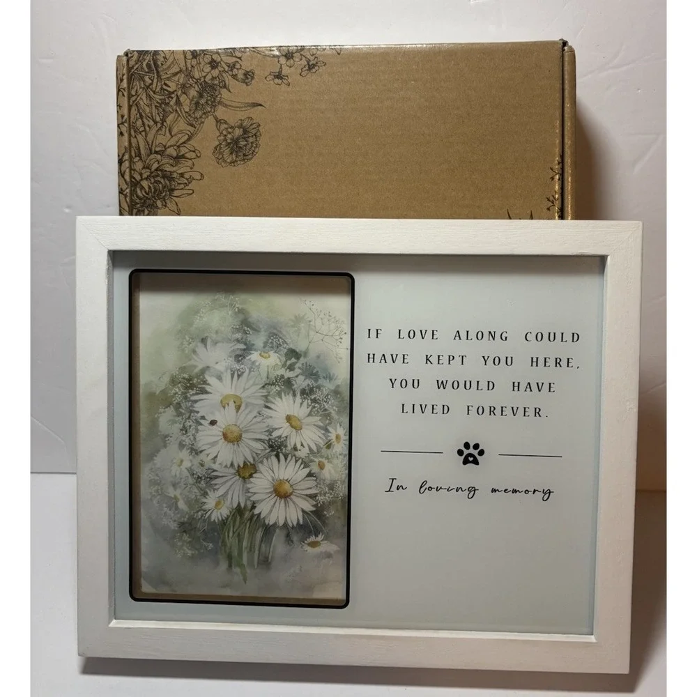 Pet Memorial Picture  Frame Dog Cat Memorial Gift Keepsake Sympathy Decor